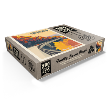 Great Smoky Mountains National Park: Foothills Parkway In The Fall 500 Jigsaw Puzzle box view1