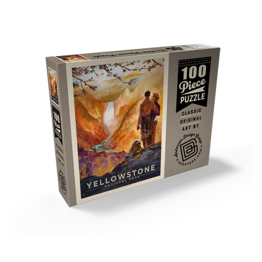Yellowstone National Park: Yellowstone Falls 100 Jigsaw Puzzle box view2