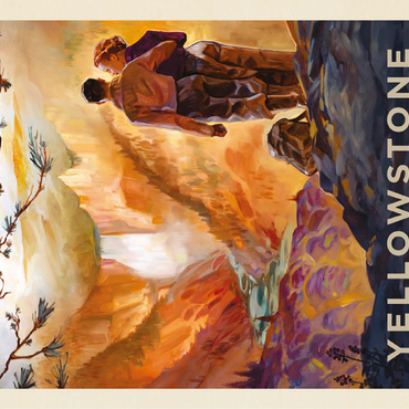 Yellowstone National Park: Yellowstone Falls 100 Jigsaw Puzzle 3D Modell