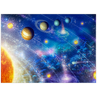 puzzleplate Solar System, Celestial Ocean - Random Galaxy 1000 Jigsaw Puzzle