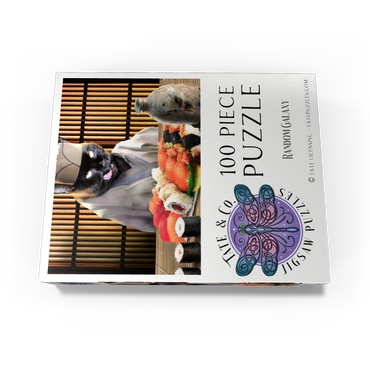 Black Cat Chef, Sushi Ramen - Random Galaxy 100 Jigsaw Puzzle box view3