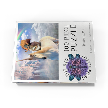 Squirrel Riding Unicorn - Random Galaxy 100 Jigsaw Puzzle box view3