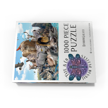 African Animals Island - Random Galaxy 1000 Jigsaw Puzzle box view3