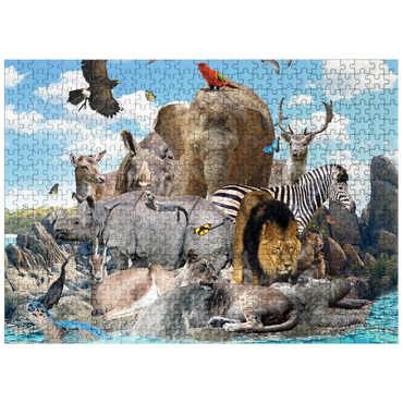 puzzleplate African Animals Island - Random Galaxy 500 Jigsaw Puzzle