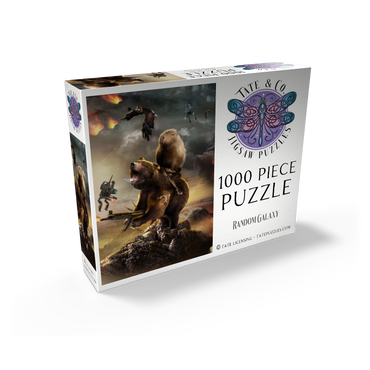 Capybara Riding Bear, Post-Apocalypse Survival, Random Galaxy 1000 Jigsaw Puzzle box view2