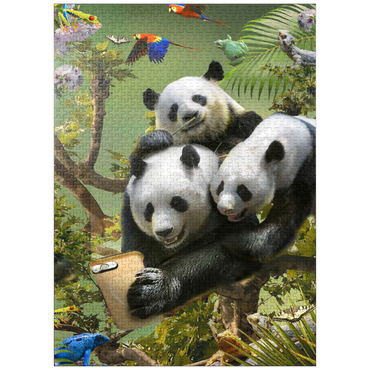 puzzleplate Panda Selfie, Pandas - Random Galaxy 1000 Jigsaw Puzzle