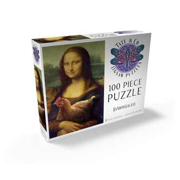 Mona Lisa and Chicken, Da Vinci - Random Galaxy 100 Jigsaw Puzzle box view2