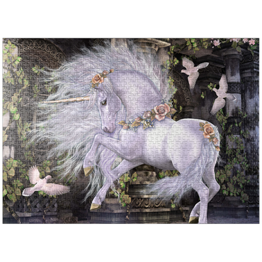 puzzleplate Gwenvael Fantasy Unicorn - Laurie Prindle 1000 Jigsaw Puzzle