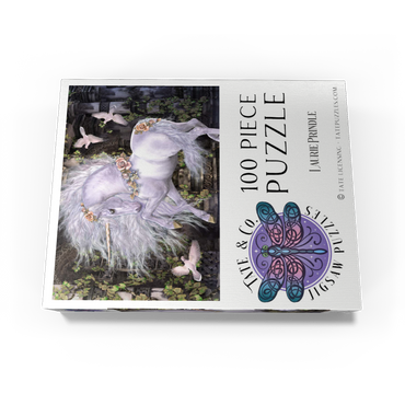 Gwenvael Fantasy Unicorn - Laurie Prindle 100 Jigsaw Puzzle box view3
