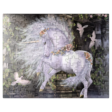 puzzleplate Gwenvael Fantasy Unicorn - Laurie Prindle 100 Jigsaw Puzzle