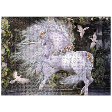puzzleplate Gwenvael Fantasy Unicorn - Laurie Prindle 500 Jigsaw Puzzle