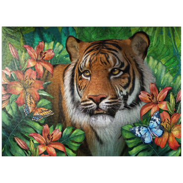 puzzleplate Tiger Lily Animal Wildlife - Laurie Prindle 1000 Jigsaw Puzzle