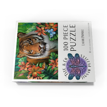 Tiger Lily Animal Wildlife - Laurie Prindle 100 Jigsaw Puzzle box view3