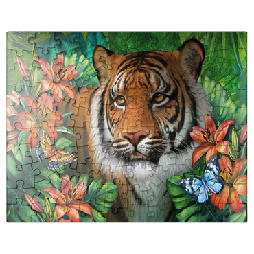 puzzleplate Tiger Lily Animal Wildlife - Laurie Prindle 100 Jigsaw Puzzle