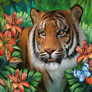 Tiger Lily Animal Wildlife - Laurie Prindle 100 Jigsaw Puzzle 3D Modell