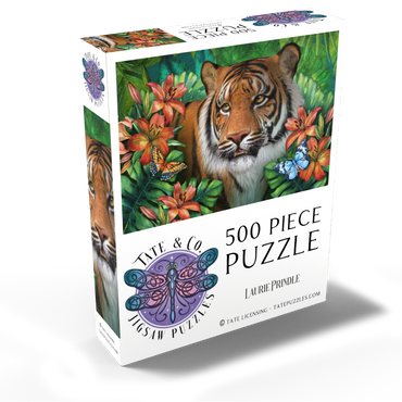 Tiger Lily Animal Wildlife - Laurie Prindle 500 Jigsaw Puzzle box view2