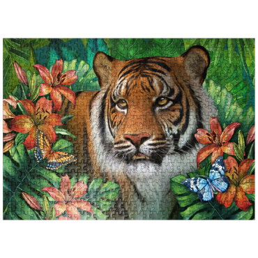 puzzleplate Tiger Lily Animal Wildlife - Laurie Prindle 500 Jigsaw Puzzle