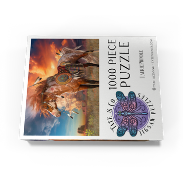 Medicine Horse Native American Horse - Laurie Prindle 1000 Jigsaw Puzzle box view3
