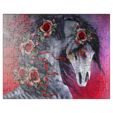 puzzleplate Calavera Fantasy Horse - Laurie Prindle 100 Jigsaw Puzzle
