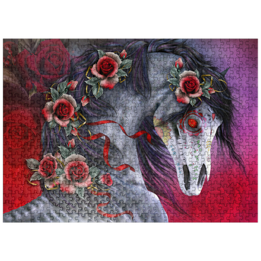 puzzleplate Calavera Fantasy Horse - Laurie Prindle 500 Jigsaw Puzzle