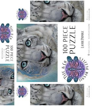 Interwoven Destiny Wildlife - Laurie Prindle 100 Jigsaw Puzzle box 3D Modell