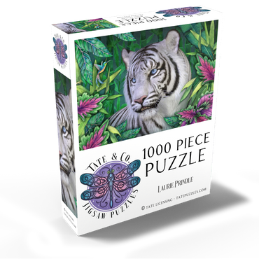 White Tiger Animal Wildlife - Laurie Prindle 1000 Jigsaw Puzzle box view2