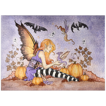 puzzleplate Magick In The Pumpkin Patch fairy - Amy Brown 1000 Jigsaw Puzzle