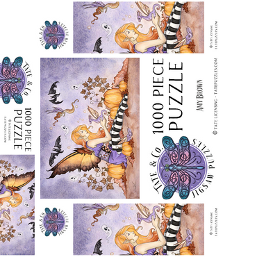 Magick In The Pumpkin Patch fairy - Amy Brown 1000 Jigsaw Puzzle box 3D Modell