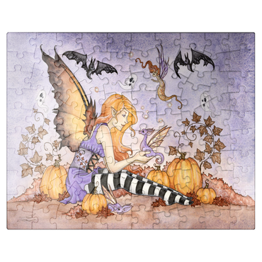 puzzleplate Magick In The Pumpkin Patch fairy - Amy Brown 100 Jigsaw Puzzle