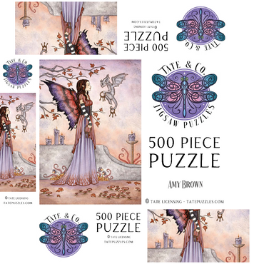 Key Keepers fairy - Amy Brown 500 Jigsaw Puzzle box 3D Modell