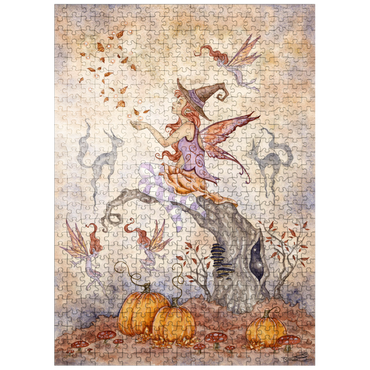 puzzleplate Autumn Spell fairy - Amy Brown 500 Jigsaw Puzzle