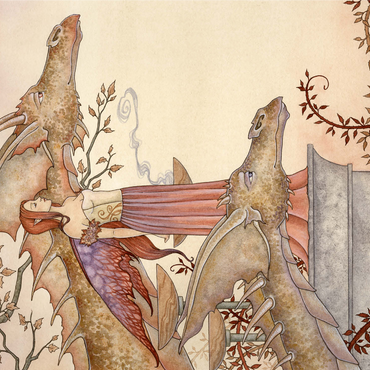 The Company Of Dragons Fairy - Amy Brown 1000 Jigsaw Puzzle 3D Modell