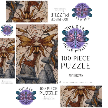 The Arrival Fairy - Amy Brown 100 Jigsaw Puzzle box 3D Modell