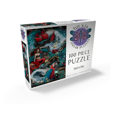 Pirate Cove Parrot and Mermaid - Sheena Pike 100 Jigsaw Puzzle box view2