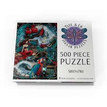 Pirate Cove Parrot and Mermaid - Sheena Pike 500 Jigsaw Puzzle box view3