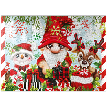 puzzleplate Christmas Gnome and Friends - Sheena Pike 1000 Jigsaw Puzzle