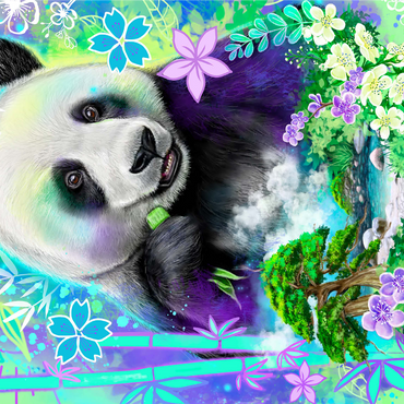 Panda Bear Animal Spirit - Sheena Pike 1000 Jigsaw Puzzle 3D Modell