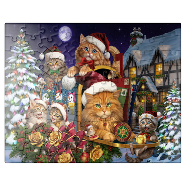 puzzleplate Christmas Cats - Brigid Ashwood 100 Jigsaw Puzzle
