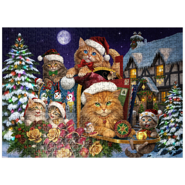 puzzleplate Christmas Cats - Brigid Ashwood 500 Jigsaw Puzzle