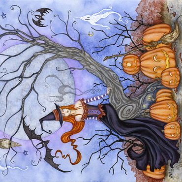 The Halloween Tree witch - Amy Brown 1000 Jigsaw Puzzle 3D Modell