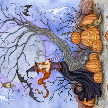 The Halloween Tree witch - Amy Brown 100 Jigsaw Puzzle 3D Modell