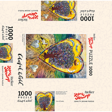 Tree of Storks 1000 Jigsaw Puzzle box 3D Modell