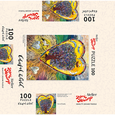 Tree of Storks 100 Jigsaw Puzzle box 3D Modell