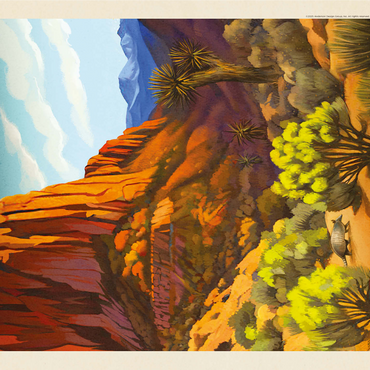 Guadalupe Mountains National Park: Armadillo Crossing 1000 Jigsaw Puzzle 3D Modell