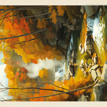 Hot Springs National Park: Autumn Steam 100 Jigsaw Puzzle 3D Modell