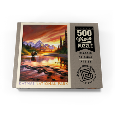 Katmai National Park: Evening Glow 500 Jigsaw Puzzle box view3