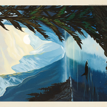 Kenai Fjords National Park: Orca 1000 Jigsaw Puzzle 3D Modell