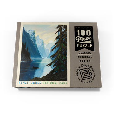 Kenai Fjords National Park: Orca 100 Jigsaw Puzzle box view3