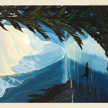 Kenai Fjords National Park: Orca 500 Jigsaw Puzzle 3D Modell