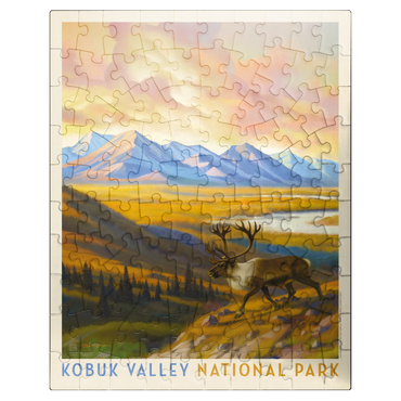 puzzleplate Kobuk Valley National Park: Caribou Country 100 Jigsaw Puzzle